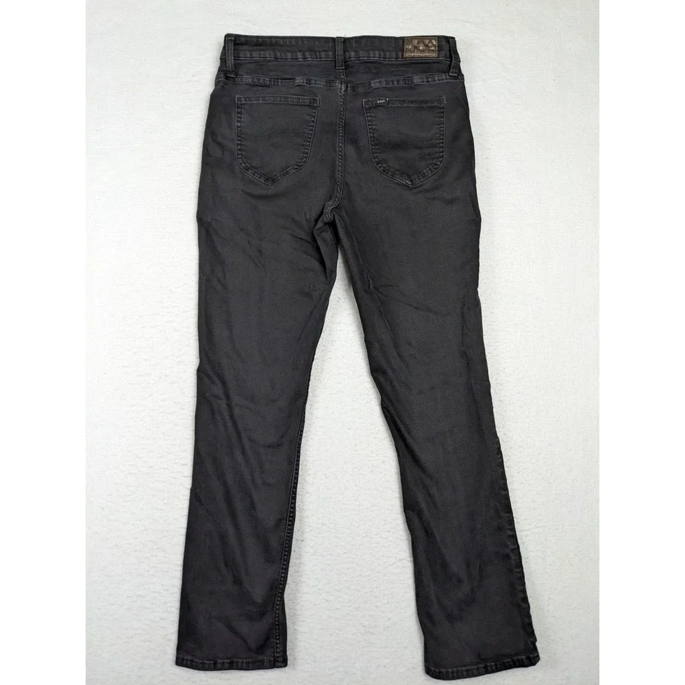 Lee‎ Womens Jeans Black Size 32 x 29 Sz 14 Regular Fit Straight Mid Rise